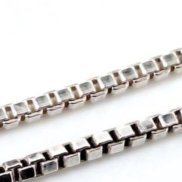 Sterling Silver Double Open Heart Pendant w/ Multicolor Sapphires & 18" Chain - Picture 8 of 9